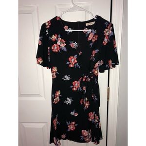 Floral wrap dress